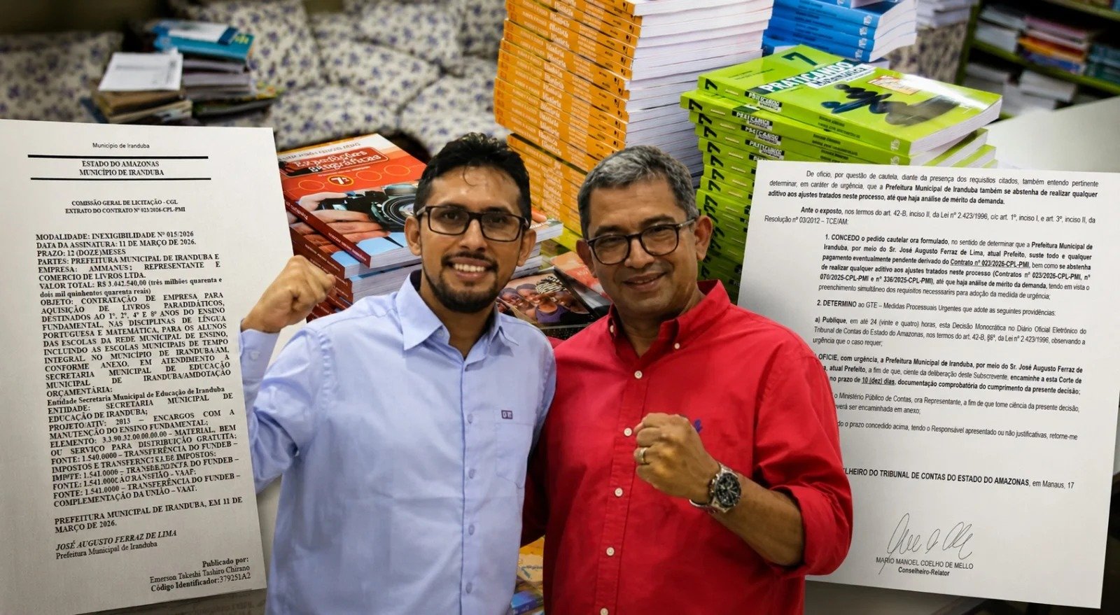Iranduba terá contrato de livros analisado pelo TCE-AM e MPC-AM