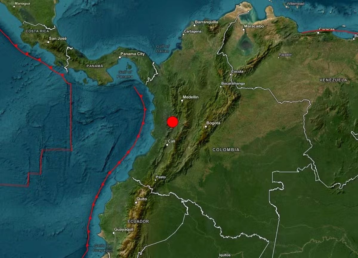 Epicentro de terremoto de 7,4 é registrado em Chocó, na Colômbia
