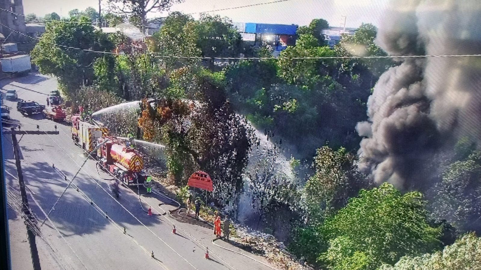 Incêndio destrói área de mata no Distrito Industrial de Manaus