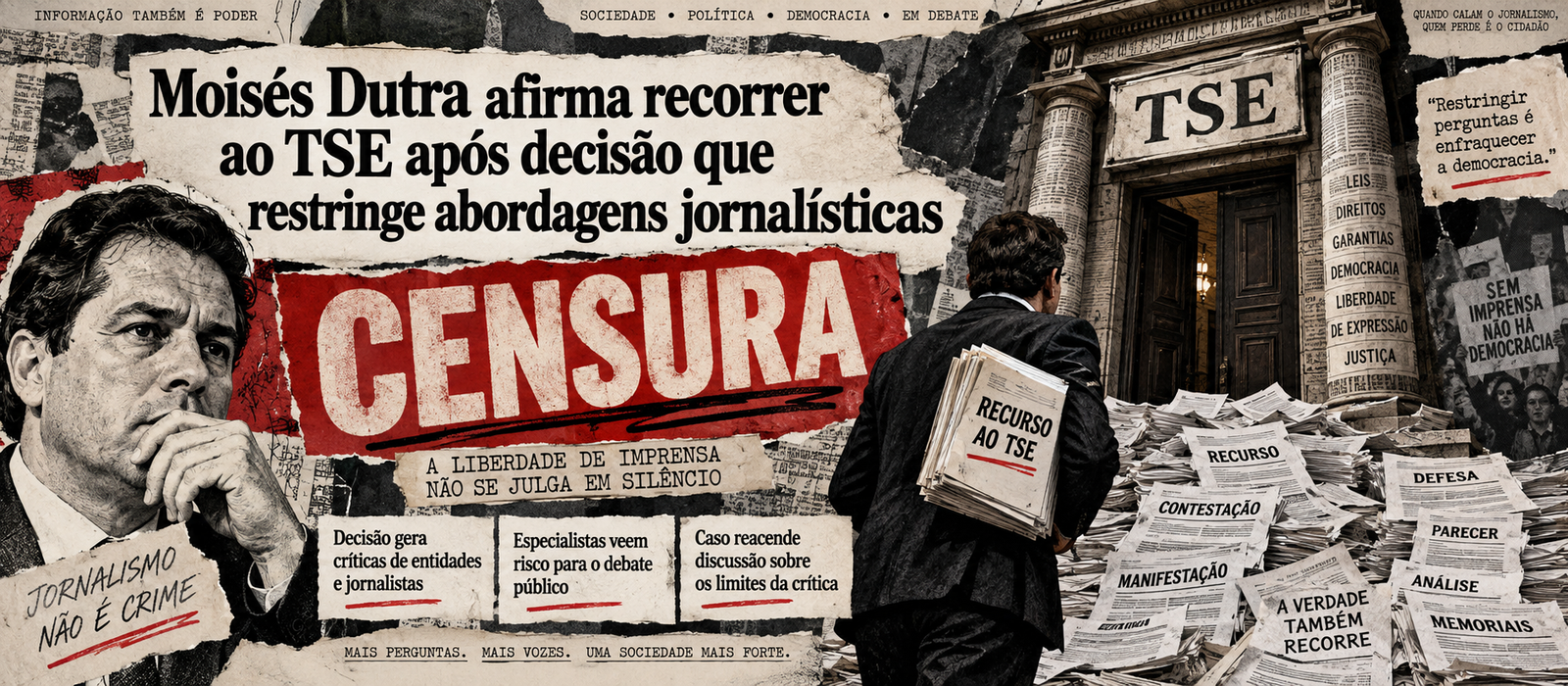 Moisés Dutra diz que recurso ao TSE busca reverter decisão sobre conteúdos