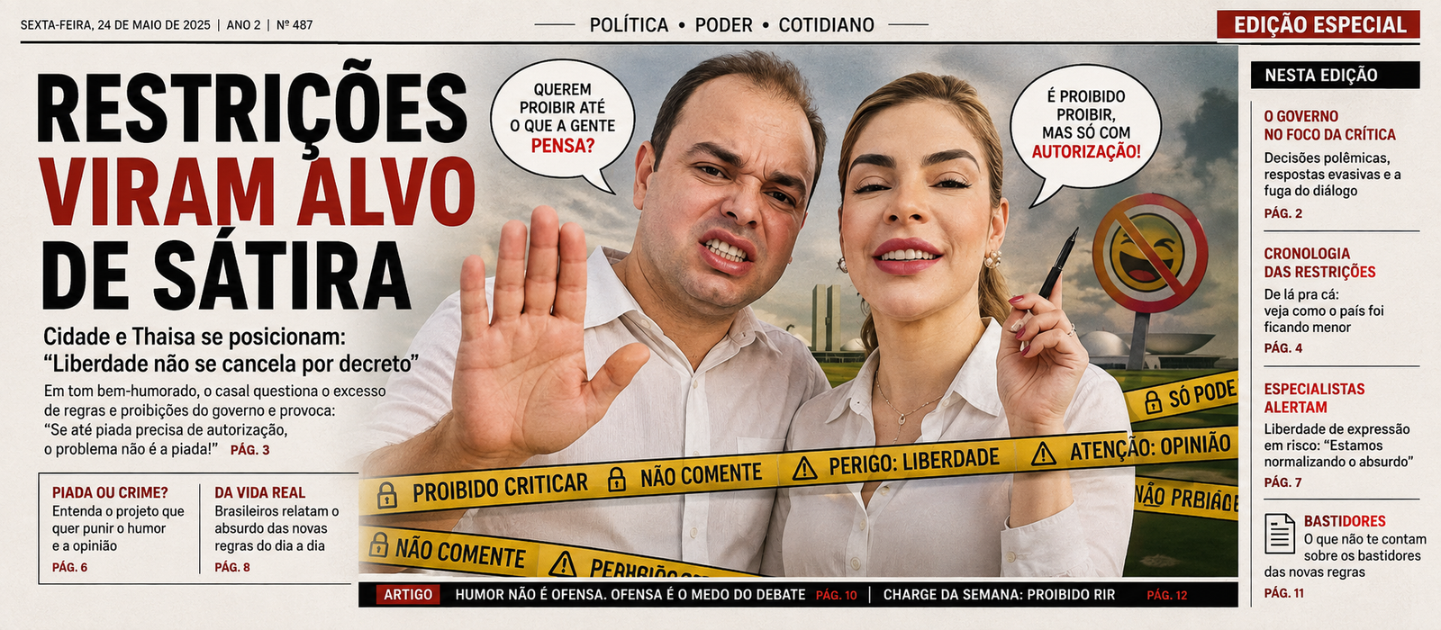 Justiça restringe participação de Roberto Cidade, Thaisa e secretários em eventos